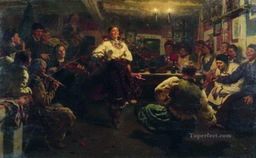 イリヤ・レーピン Painting - イブニングパーティー 1881年 イリヤ・レーピン